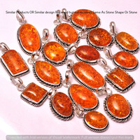 Baltic Amber 5 Pcs Wholesale Lot 925 Sterling Silver Plated Jewelry NP-11-181
