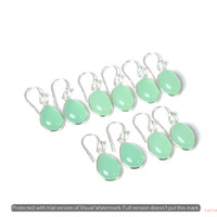 Chalcedony 15 Pair Wholesale Lot 925 Sterling Silver Earring NLE-889