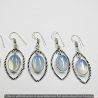 Opalite 15 Pair Wholesale Lot 925 Sterling Silver Earring NLE-859