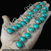 Turquoise 10 Pair Wholesale Lot 925 Sterling Silver Earring NLE-635