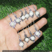 Pearl 10 Pair Wholesale Lot 925 Sterling Silver Earring NLE-519