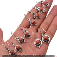 Sunstone 100 Pair Wholesale Lot 925 Sterling Silver Earring NLE-2561