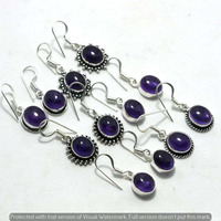 Amethyst 40 Pair Wholesale Lot 925 Sterling Silver Earring NLE-2188