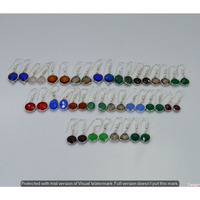 Faceted & Mixed 30 Pair Wholesale Lot 925 Sterling Silver Earring NLE-1790