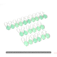 Chalcedony 20 Pair Wholesale Lot 925 Sterling Silver Earring NLE-1185