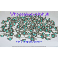 Turquoise 5 PCS Wholesale Lot 925 Sterling Silver Rings LR-07-254