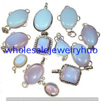Genuine Opalite 5 Piece Gemstone Wholesale Lot 925 Sterling Silver Pendant