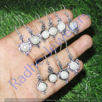 Natural Pearl 50 pair Wholesale Lots 925 Sterling Silver Plated Earrings
