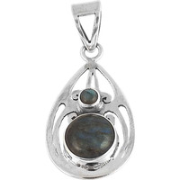 Amazing Design!! Labradorite 925 Sterling Silver Pendant