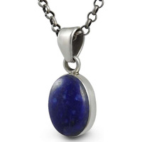 Mystic Princess Lapis Gemstone Silver Jewelry Pendant