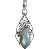 Beloved Labradorite Gemstone Silver Jewelry Pendant