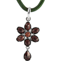 Pale Beauty! Garnet 925 Sterling Silver Pendants