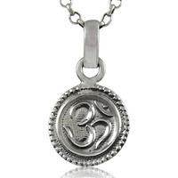 Created! 925 Sterling Silver OM Pendant
