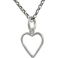 Charming 925 Sterling Silver Jewelry Heart Pendant