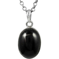 Very Light Black Star Gemstone Silver Jewelry Pendant