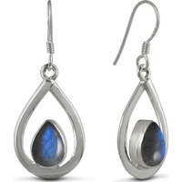 Manufacturer ! Labradorite Gemstone Silver Jewelry Earrings