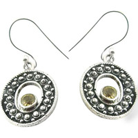 Natural Beauty! 925 Silver Citrine Gemstone Earrings