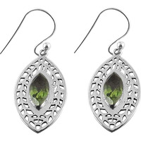 Tropical Glow !! Peridot 925 Sterling Silver Earrings