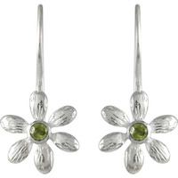 Shine!! Peridot 925 Sterling Silver Earrings