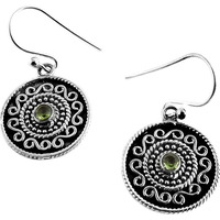 Best Design ! Peridot 925 Sterling Silver Earrings