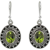 My Sweet!! 925 Sterling Silver Peridot Earrings