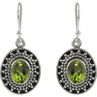 My Sweet!! 925 Sterling Silver Peridot Earrings