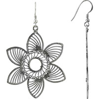 Big Fabulous Flower Design 925 Sterling Silver Earrings