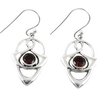 Very Delicate!! Garnet 925 Sterling Silver Earrings