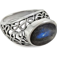 Big Love's Victory! 925 Sterling Silver Blue Labradorite Ring