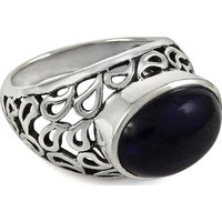 Big Delicate! 925 Sterling Silver Amethyst Ring