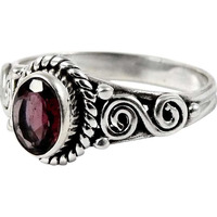 All Of Us!! 925 Sterling Silver Garnet Ring