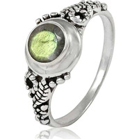 Natural Beauty!! 925 Sterling Silver Labradorite Ring