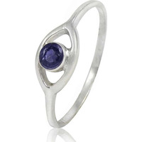 Paradise Bloom!! 925 Sterling Silver Iolite Ring