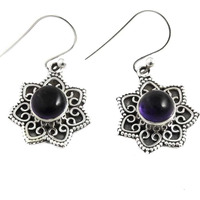 So In Love !! 925 Sterling Silver Amethyst Earrings