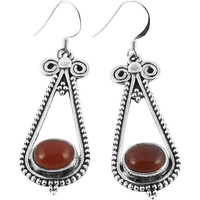 Awesome!! 925 Silver Carnelian Earrings