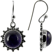 Bright Side ! Amethyst 925 Sterling Silver Earrings