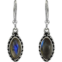 A Secret! 925 Sterling Silver Labradorite Earrings