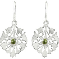 New Style Of! 925 Sterling Silver Peridot Earrings