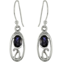 Big Inspire!! Iolite 925 Sterling Silver Earrings