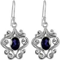 Delicate Light!! Iolite 925 Sterling Silver Earrings