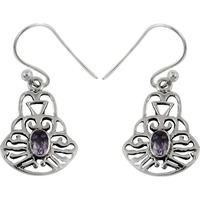 Spell!! Amethyst 925 Sterling Silver Earrings