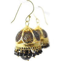 Royal Style ! Black Onyx 925 Sterling Silver Earrings