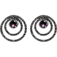 Blooming Garden! Amethyst 925 Sterling Silver Earrings