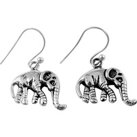 Paradise Bloom!! 925 Sterling Silver Elephant Earrings