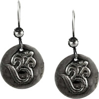 Large Fashion ! 925 Sterling Silver OM Earrings