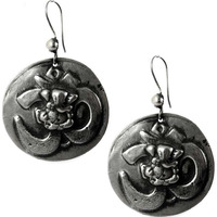 OM with Ganesh 925 Sterling Silver Earrings