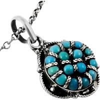 Ivy Precious!! Turquoise 925 Sterling Silver Pendant
