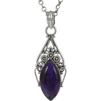 Beautiful Design ! Amethyst 925 Sterling Silver Pendant