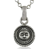 Delicate ! Sun Design 925 Sterling Silver Pendant