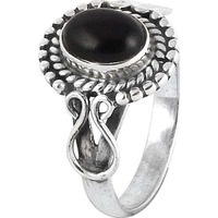 Precious! 925 Silver Black Onyx Ring